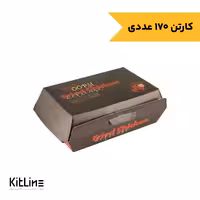 جعبه سوخاری یکبار مصرف کاغذی 12×19 سانتیمتری (کارتن 170 عددی)