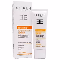 ضد آفتاب بی رنگ اریکه پوست مختلط تا چرب SPF 60 حجم 50 میل 
