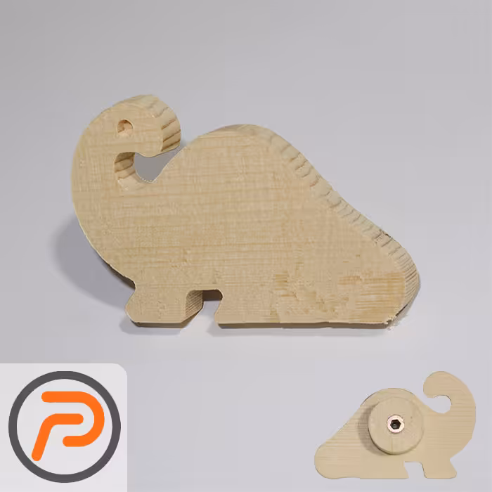 دستگیره چوب روسی مدل دایناسور