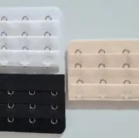 3 عدد رابط سوتین 3عدد دو قزنه یا 3 عدد سه قزنه یا 3 عدد چهار قزنه برای افزایش دور سینه سوتین سفید مشکی کرم ارسال رایگان 