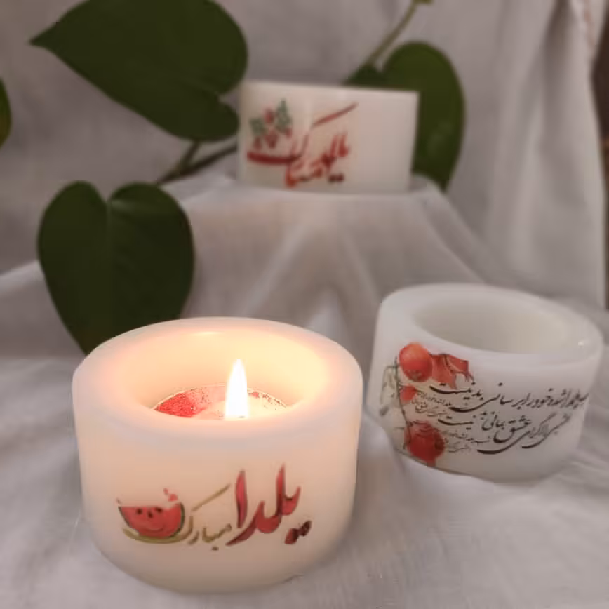 شمع فانوسی طرح یلدا.ولنتاین وعیدنوروز