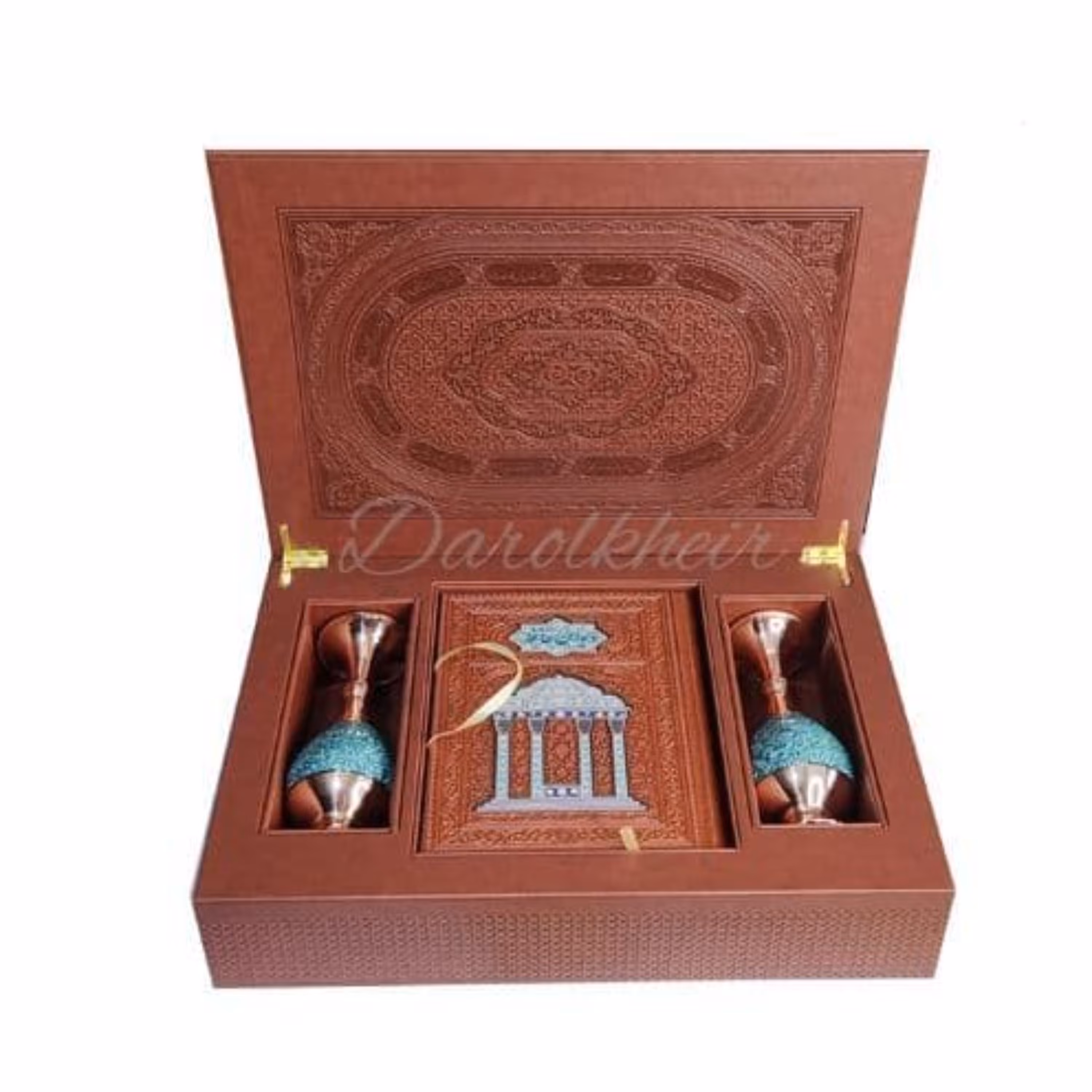 دیوان حافظ نفیس با گلدان فیرزوه                                