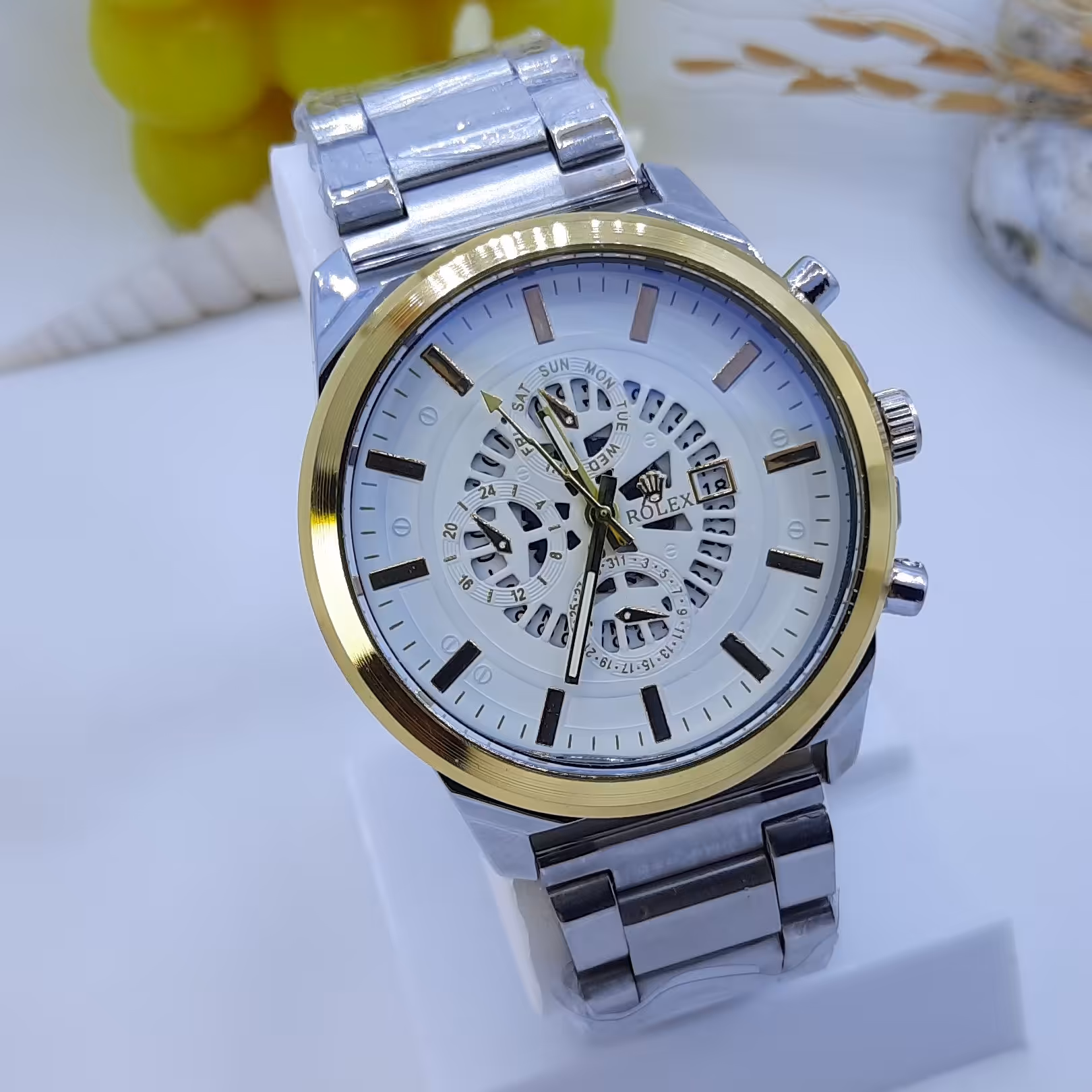 ساعت رولکس مردانه  صفحه سفید