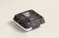 موکاپ بسته بندی ظرف غذا کاغذی | گرافیک با طعم تربچه