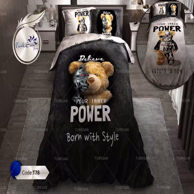 سرویس روتختی ترکسان کد T-78 یکنفره 4 تکه دو رو 