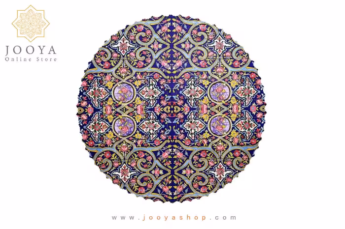 رومیزی مخمل گرد ارغوان