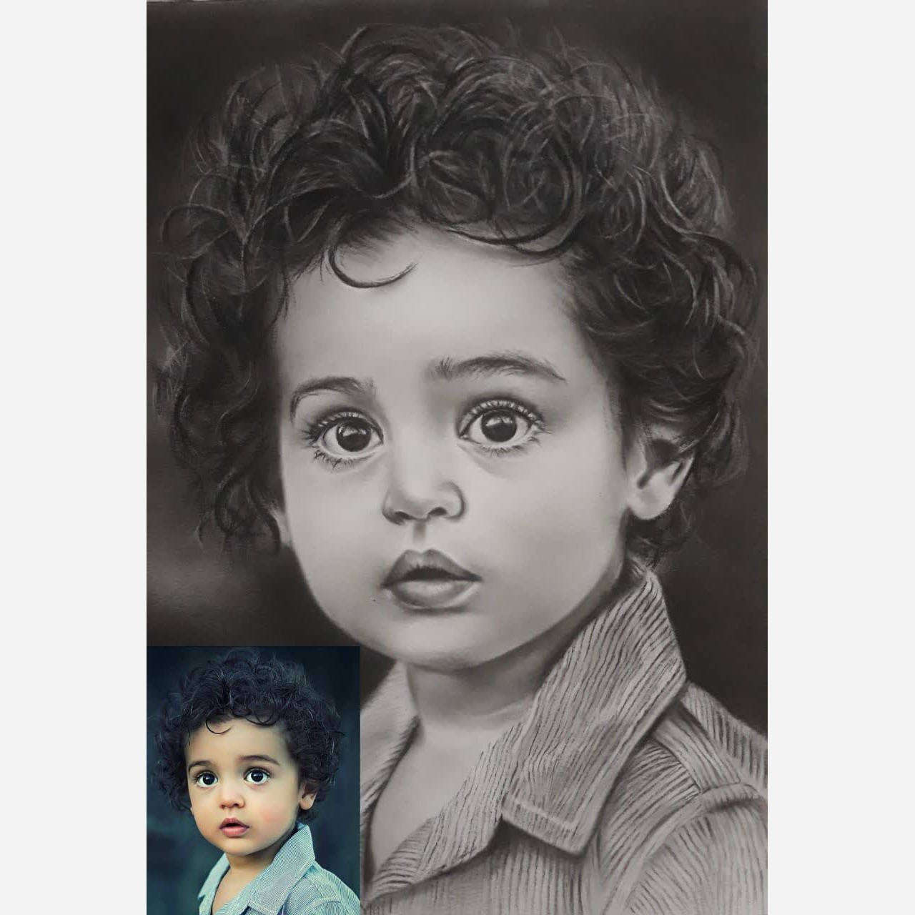 سفارش نقاشی( چهره کودک)