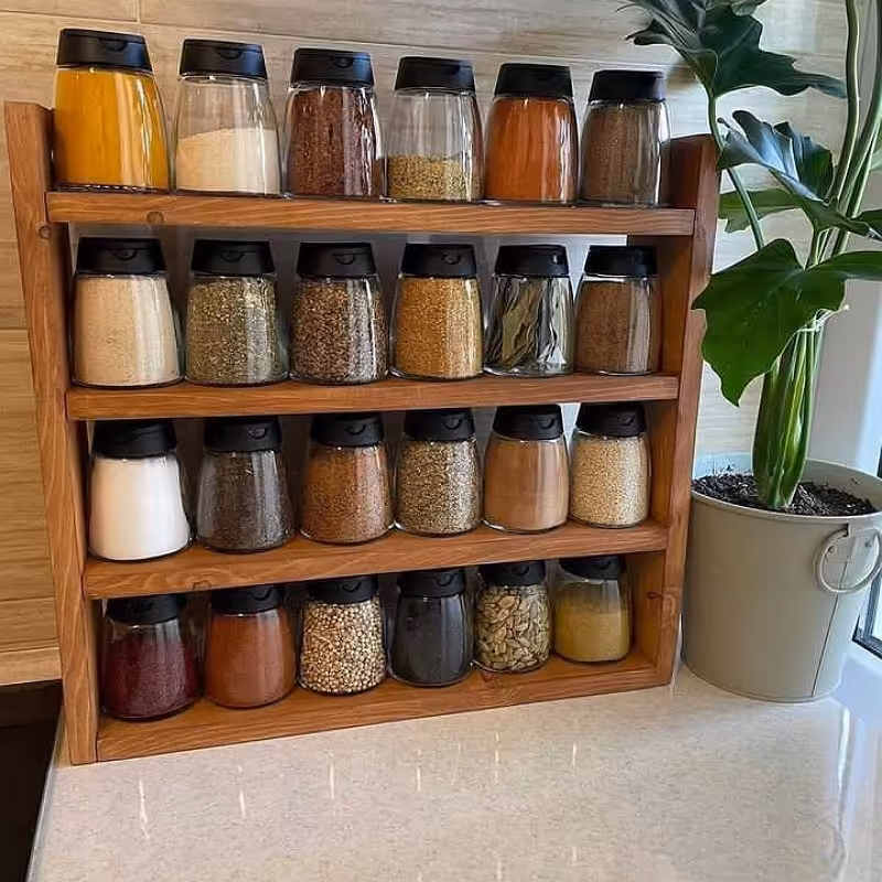 استند رو میزی مناسب آشپزخانه برای استفاده به عنوان جا ادویه و...(بدونه جا ادویه ای)