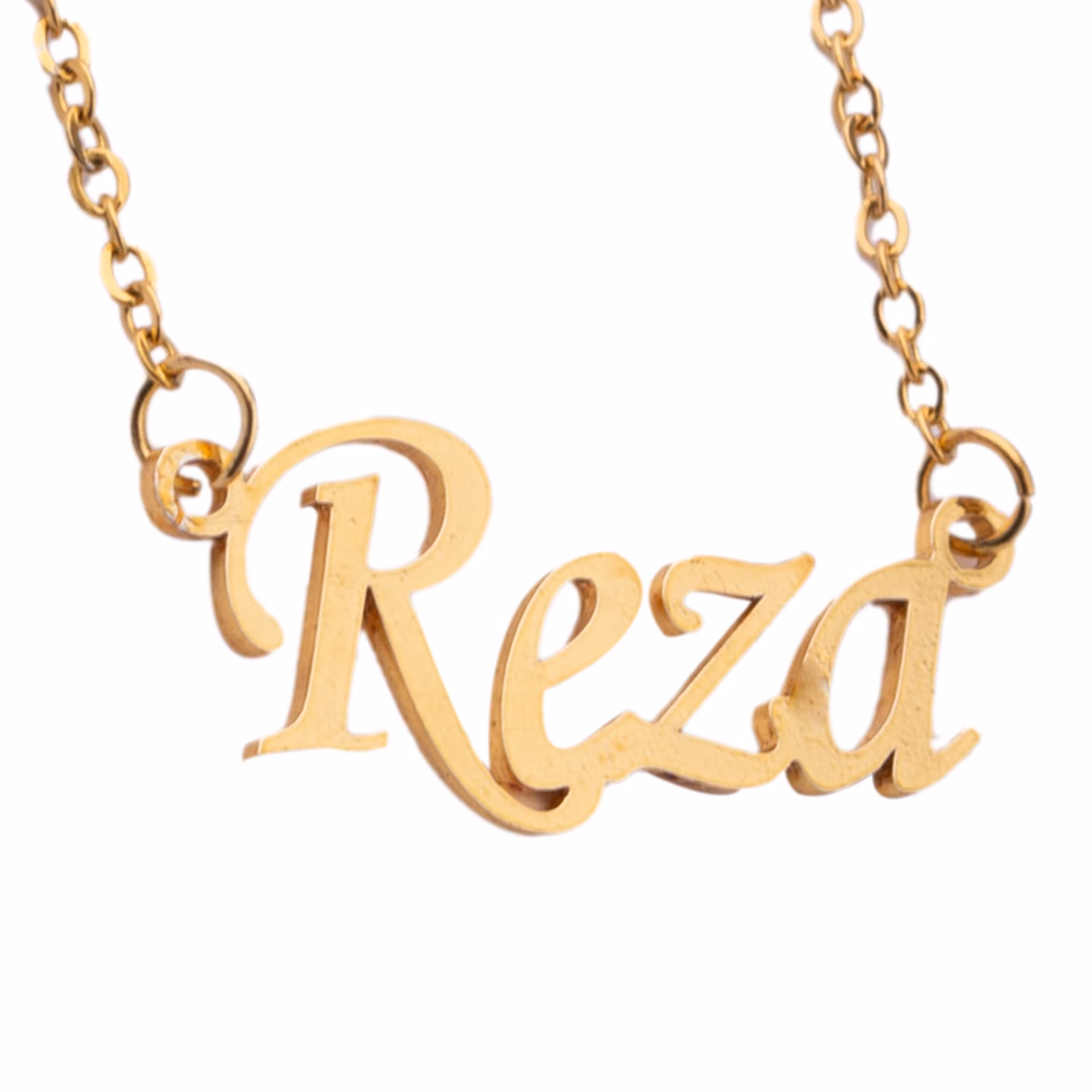 گردنبند پلاک زنجیر مدل رضا