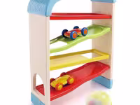 سرسره توپ طبقاتی چوبی  blue box کد4352
