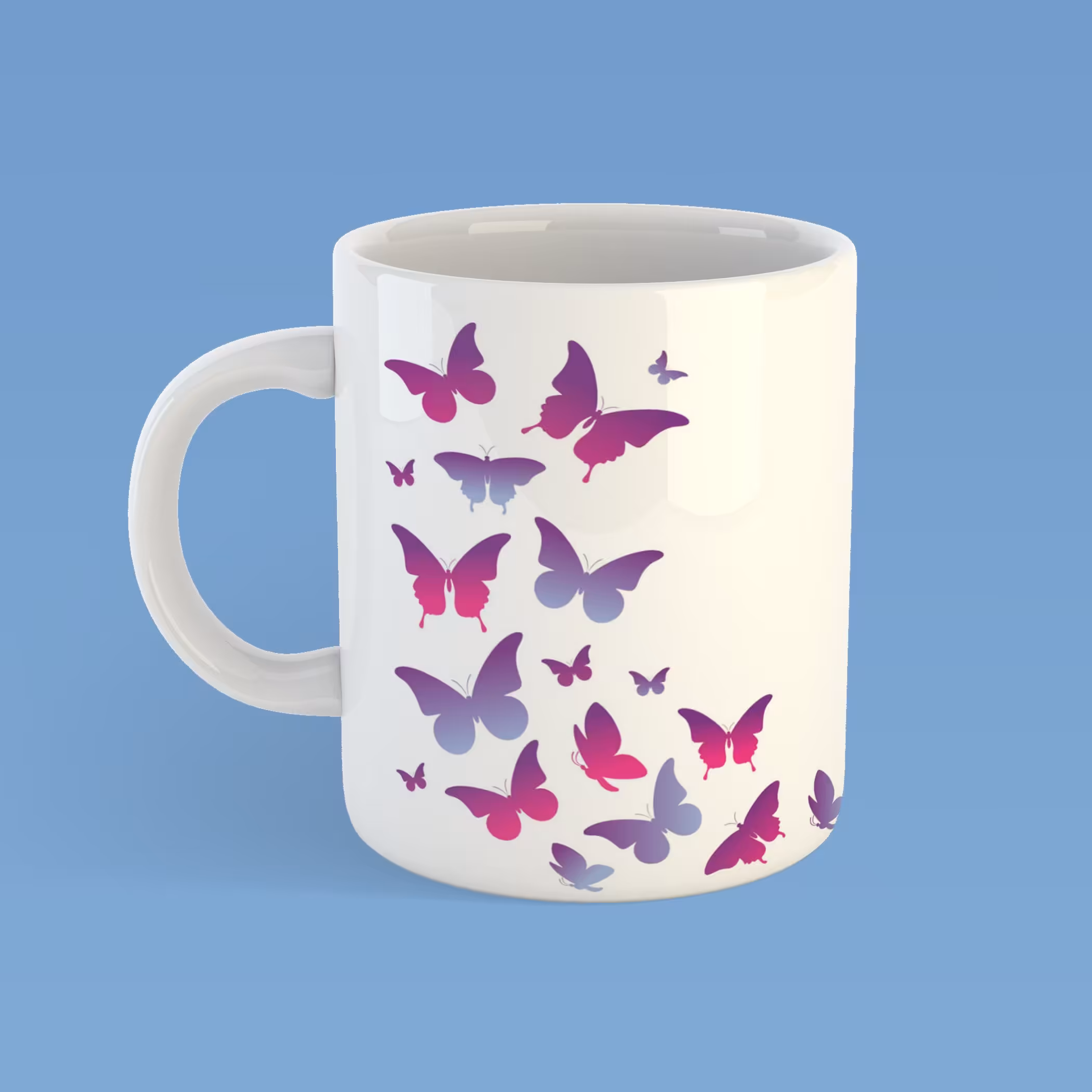 ماگ طرح پروانه کد231