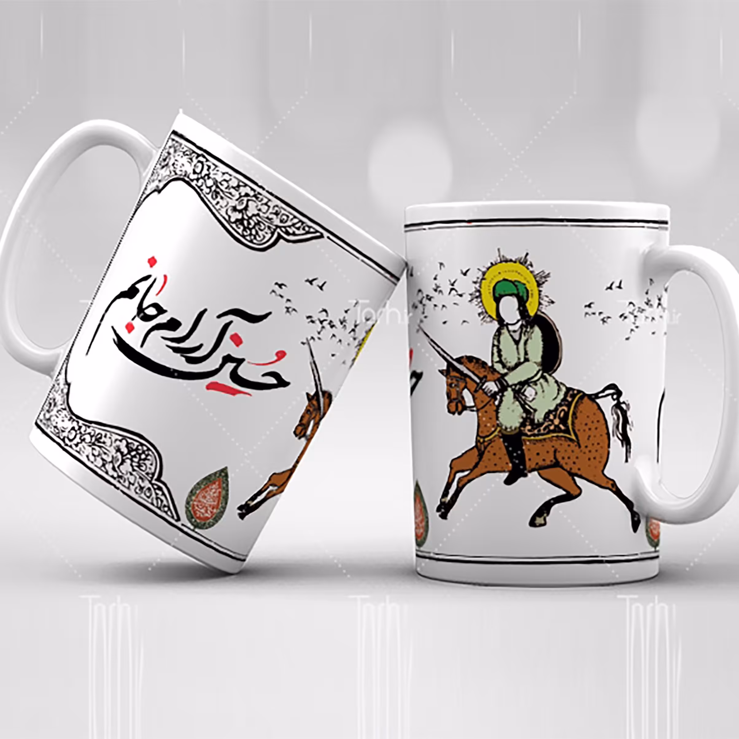ماگ طرح نام  امام حسین (ع) و موضوعات مرتبط همرا ه با ارسال رایگان کد 27