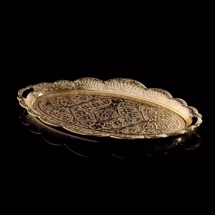 کباب خوری  بیضی  در دو رنگ طلایی و نقره ای دو سال ضمانت بی قیدوشرط