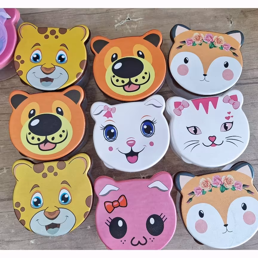 ظرف غذا طرح حیوانات مجموعه 4 عددی