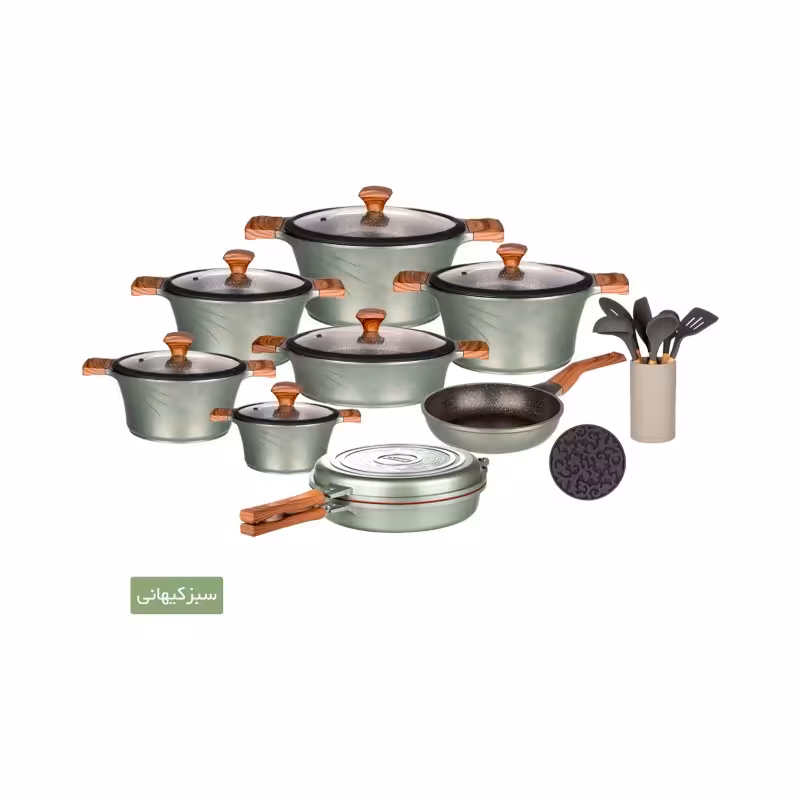 سرویس قابلمه 23 پارچه کاندید مدل سزار ( تیتانیومی ) ( پس کرایه )