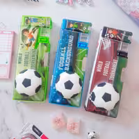 جامدادی مگنتی کتابی آهنربایی طرح توپ فوتبال اسکویشی جامدادی پسرونه جذاب و با کیفیت در سه سه رنگ متفاوت