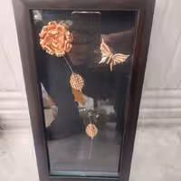 تابلو مسی تک گل 50 عددی(عمده)همراه جعبه کادویی ارتفاع 33 عرض 18 سانت