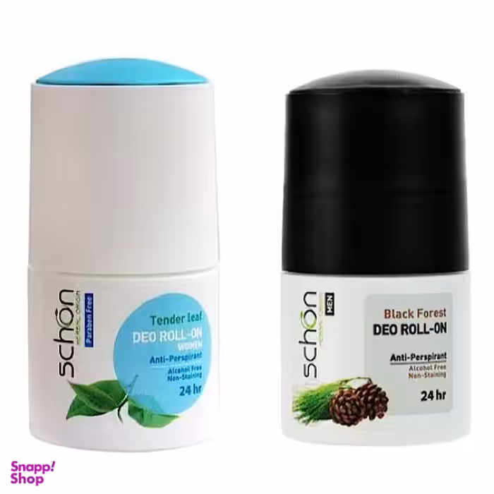 رول ضد تعریق زنانه شون (Schon) مدل تندر لیفت حجم 50 میلی‌لیتر به همراه رول ضد تعریق مردانه مدل بلک فورست