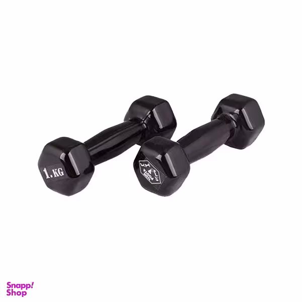 دمبل وزنه پویا مدل روکش دار وزن 1 کیلوگرم بسته 2 عددی