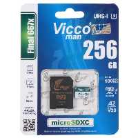 کارت حافظه microSDXC ویکومن مدل Final 667X کلاس 10 استاندارد UHS-I U3 A2 V30 سرعت 100MBps ظرفیت 256 گیگابایت به همراه کارت خوان