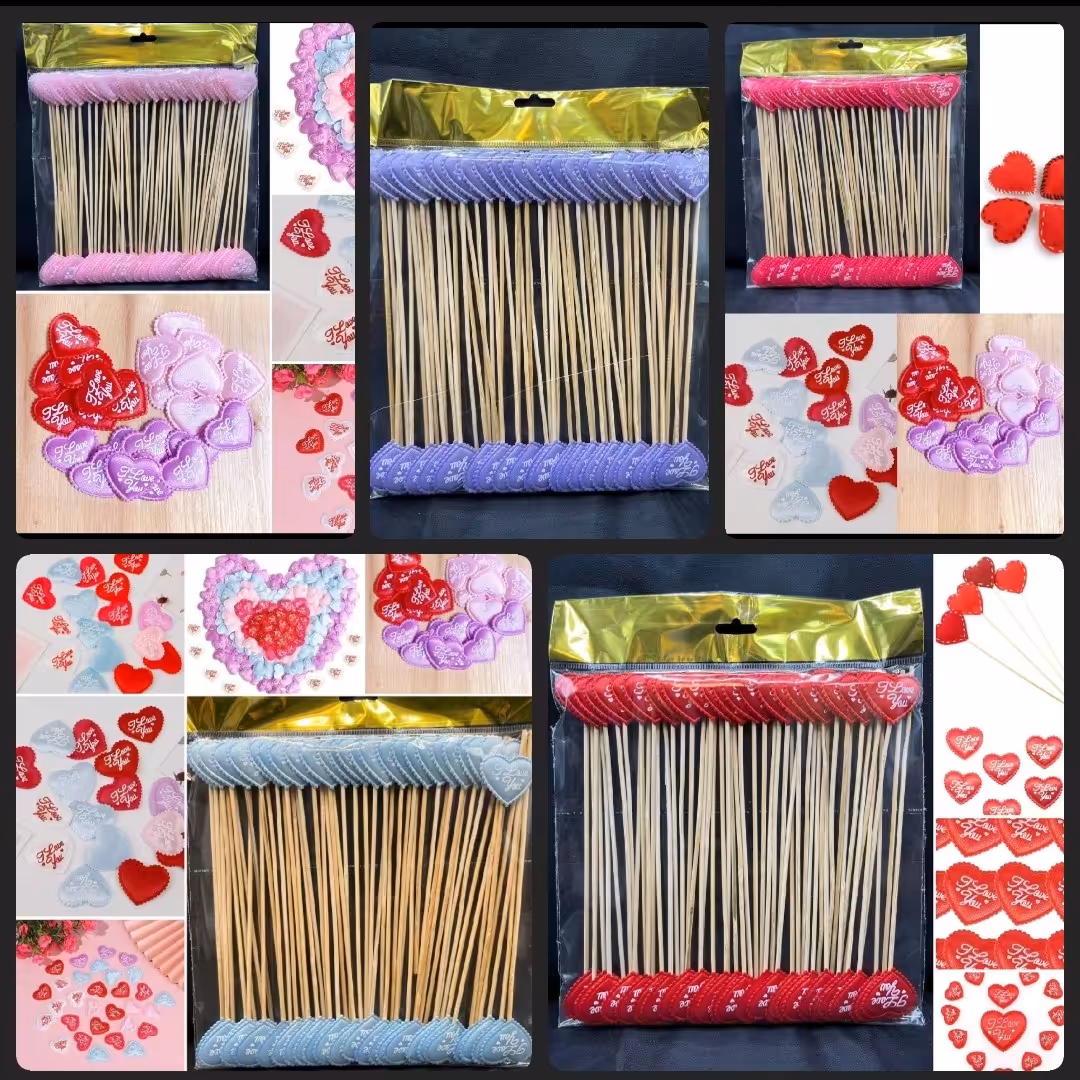 قلب پارچه ای چوبدار