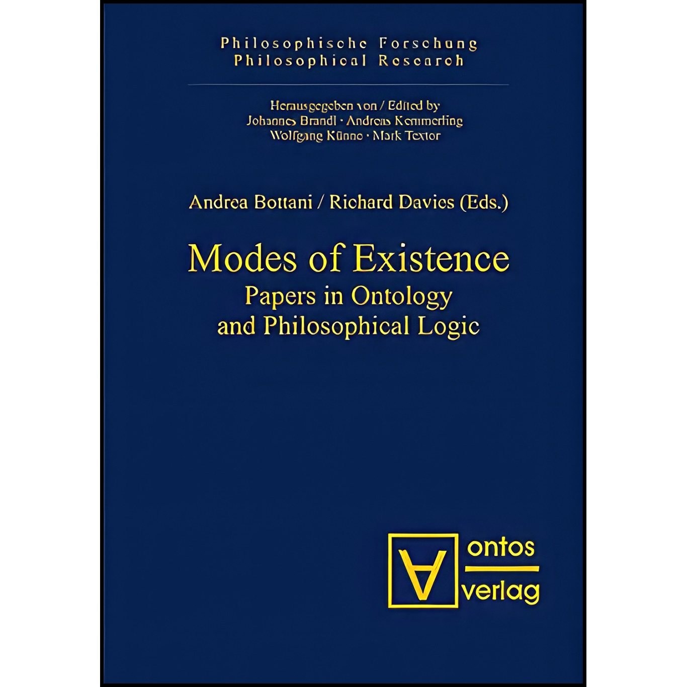 کتاب زبان اصلی Modes of Existence اثر Andrea Bottani and Richard Davies