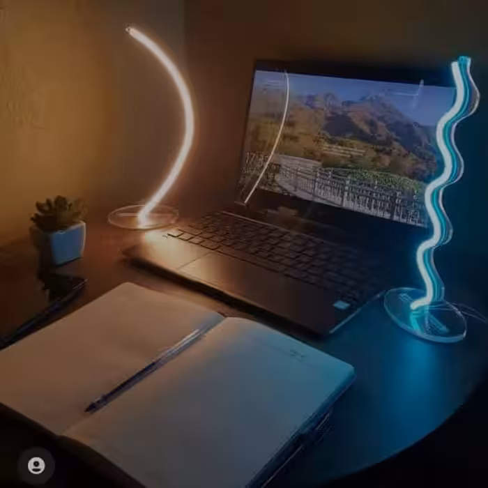 تابلو نئون طرح خطی رومیزی