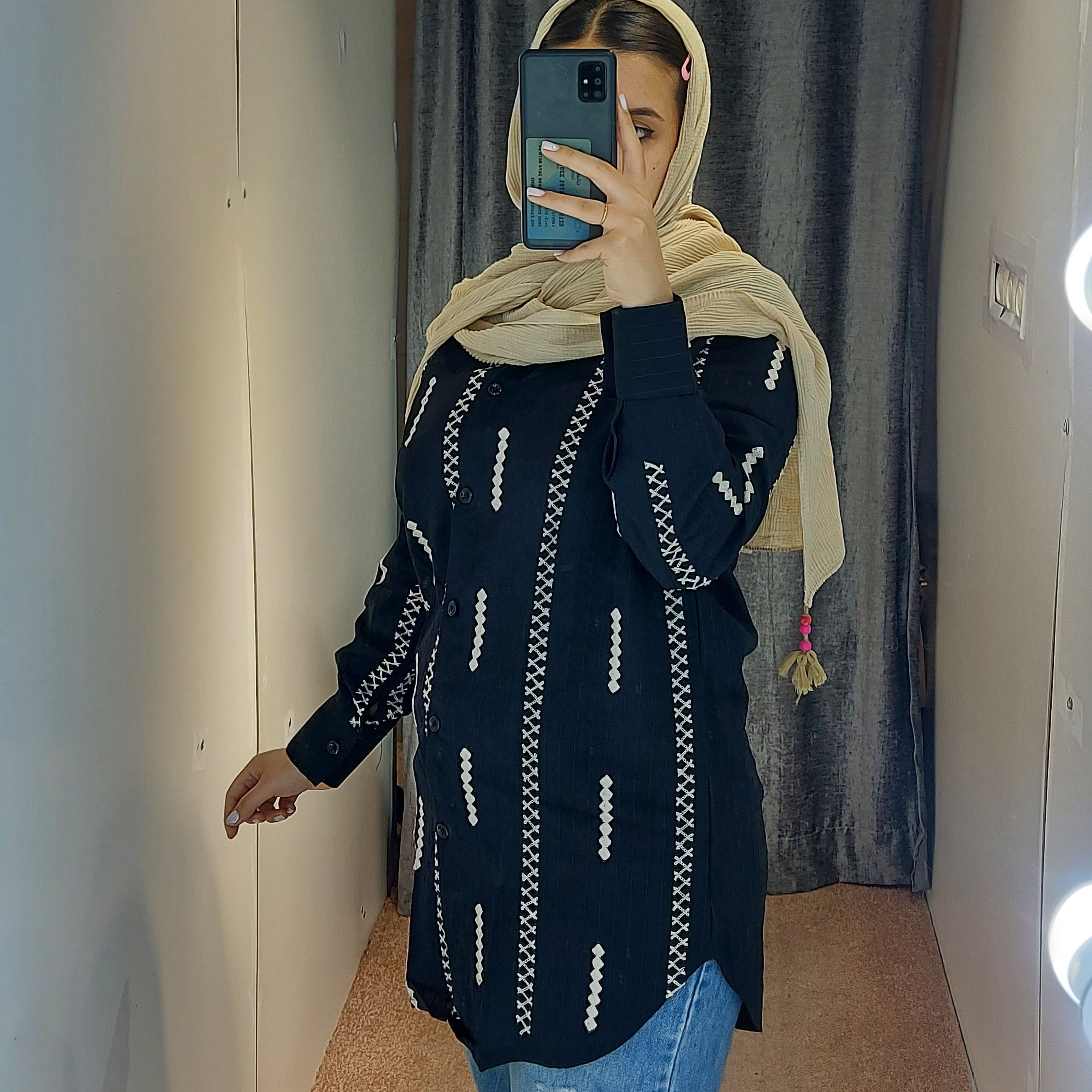 مانتو کرسپو گلدوزی شده در رنگهای زیبای تابستونی
