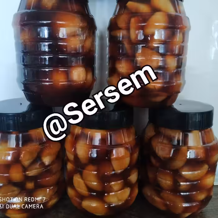 سیر ترشی شمال با سرکه طبیعی