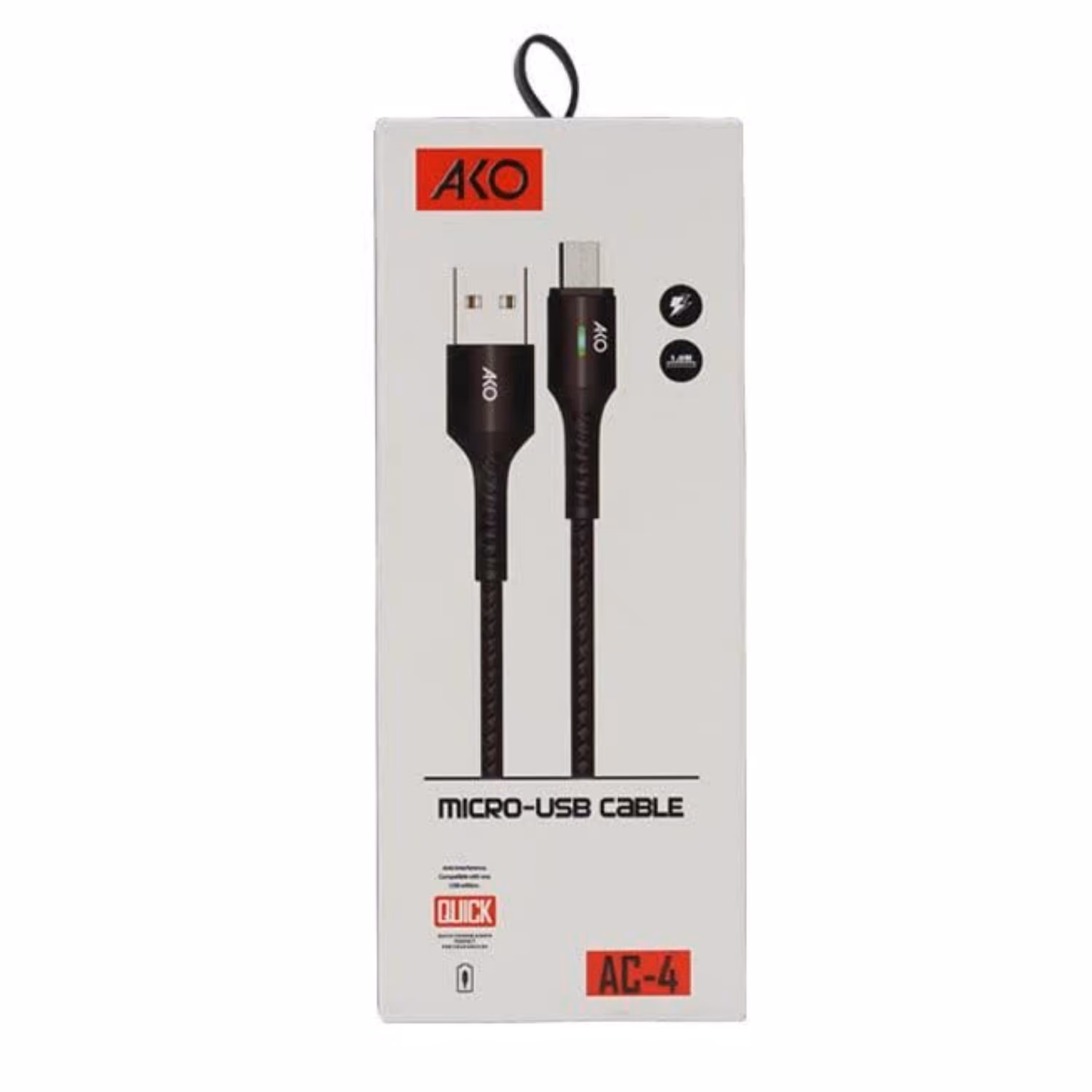 کابل شارژ اندرویدی آکو Ako Ac 4 کوییک