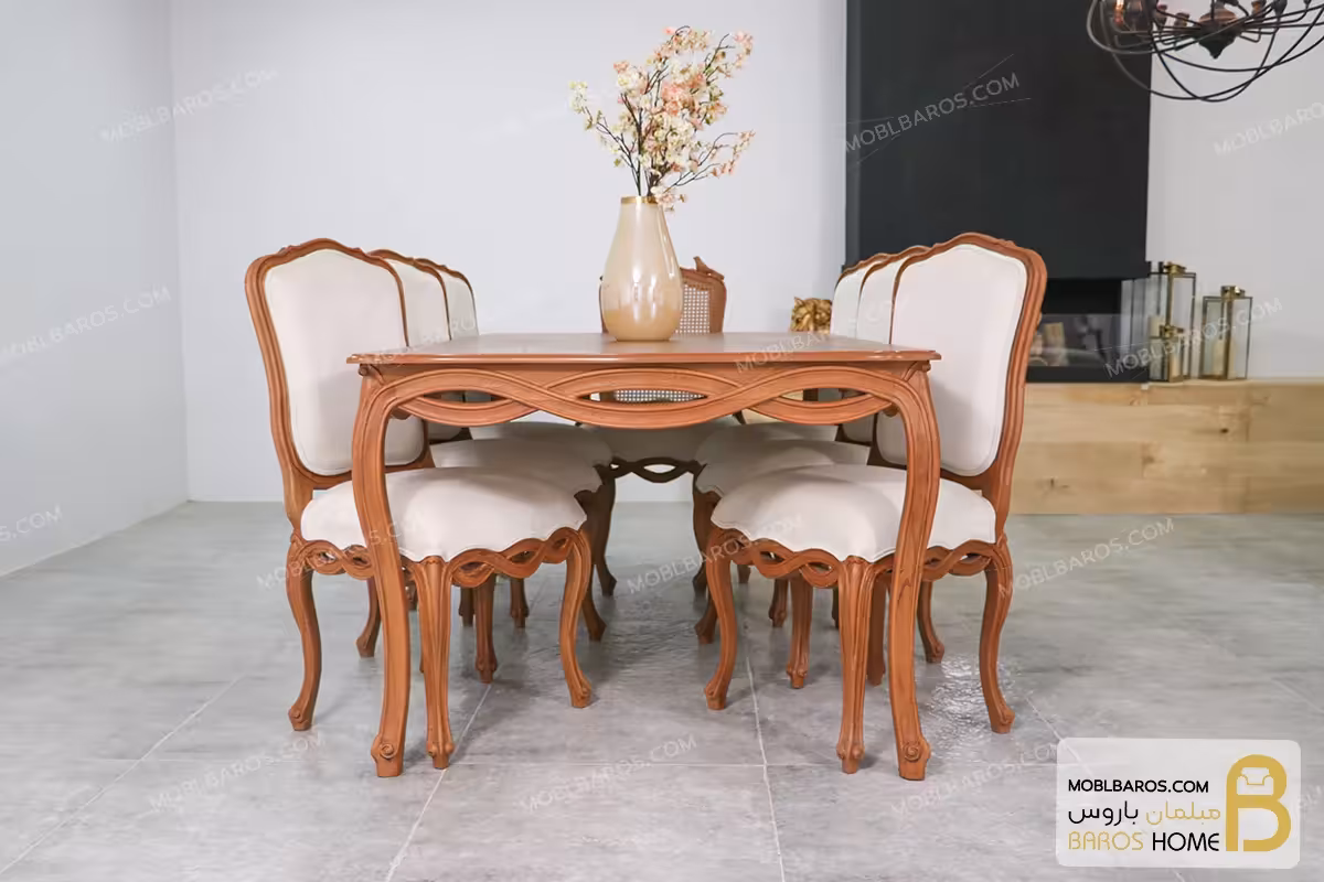 میز ناهارخوری ابزاری پاسنگ ایتالیایی کد 2