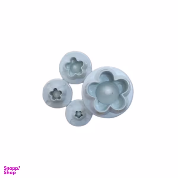 کاتر شیرینی پزی مدل گل مینیاتور مجموعه 4 عددی