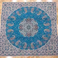 پک لحاف کرسی آریانا شامل کرسی تاشو 70و لحاف کرسی 3.5 در 3.5 طرح چهل تیکه آبی 