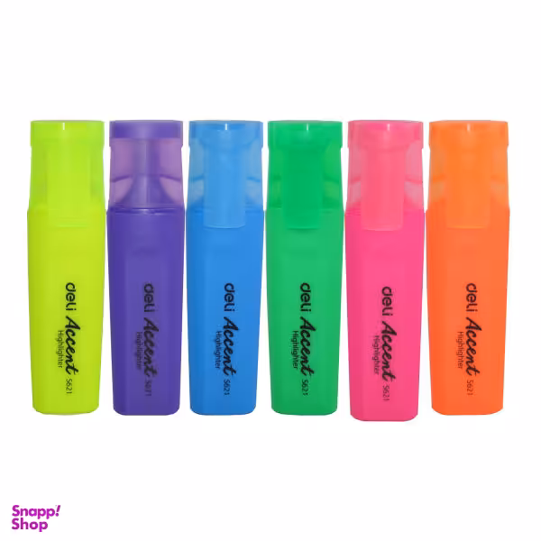 ماژیک علامت گذار دلی مدل S621 بسته 6 عددی