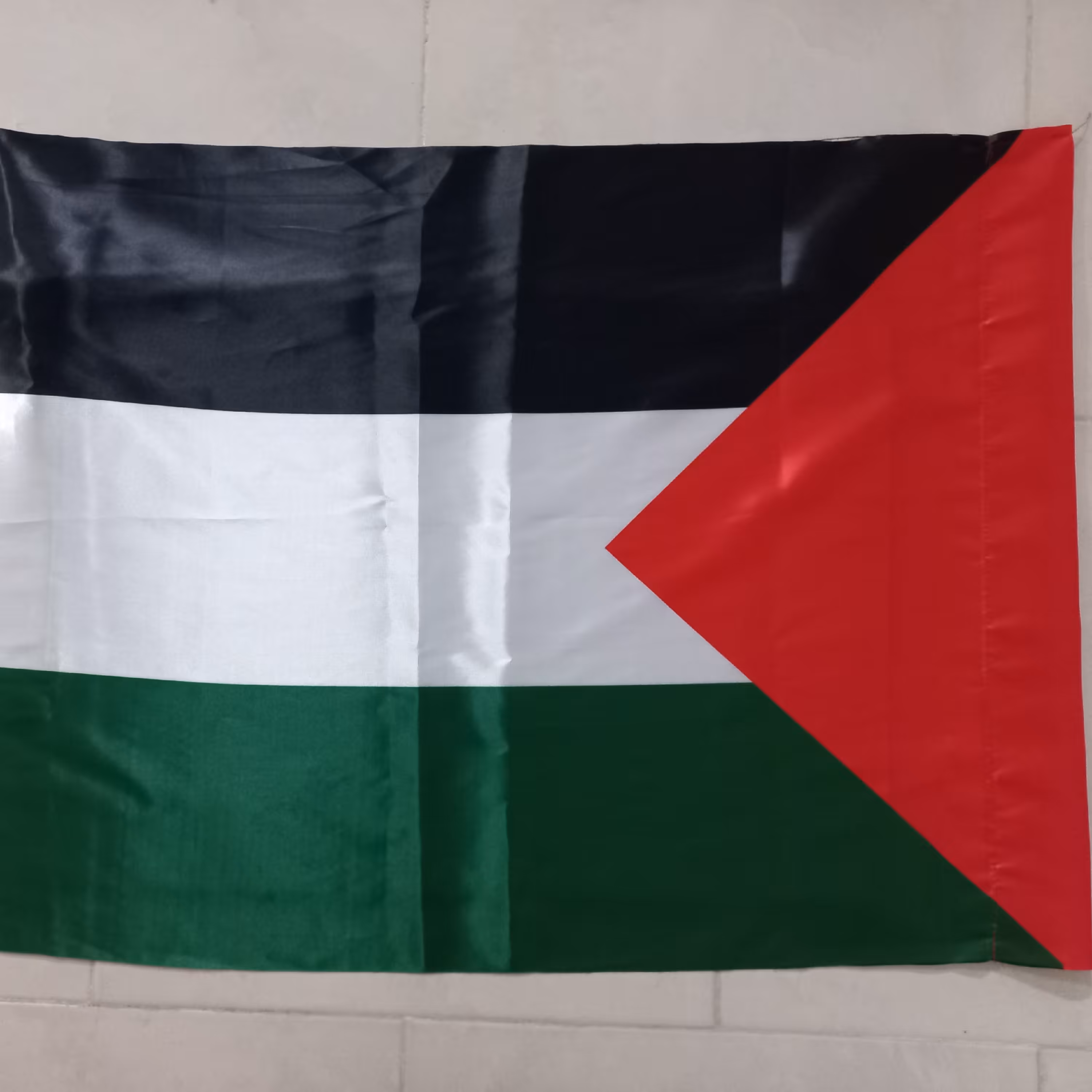 پرچم فلسطین ساتن مات چاپ دیجیتال یک رو(70 در 120)