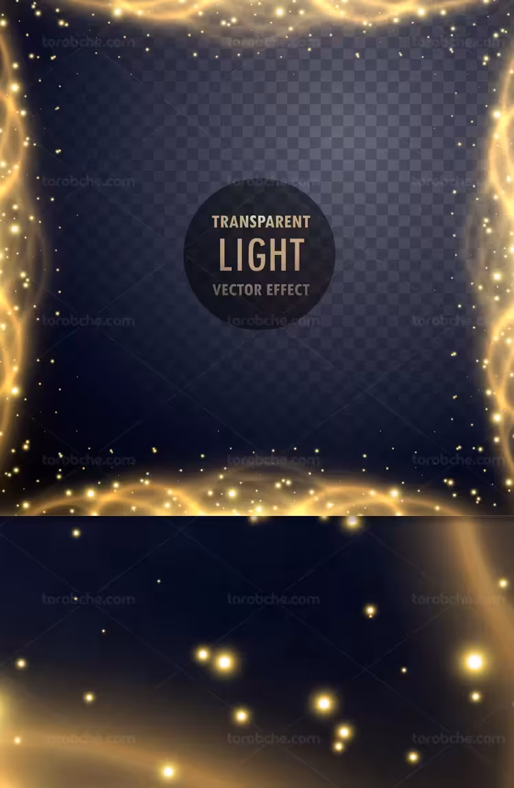 وکتور کادر و حاشیه افکت نور | گرافیک با طعم تربچه