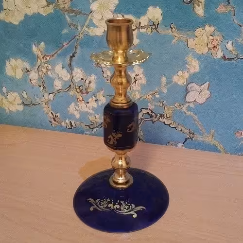 شمعدان کبالتی سلطنتی یک جفت