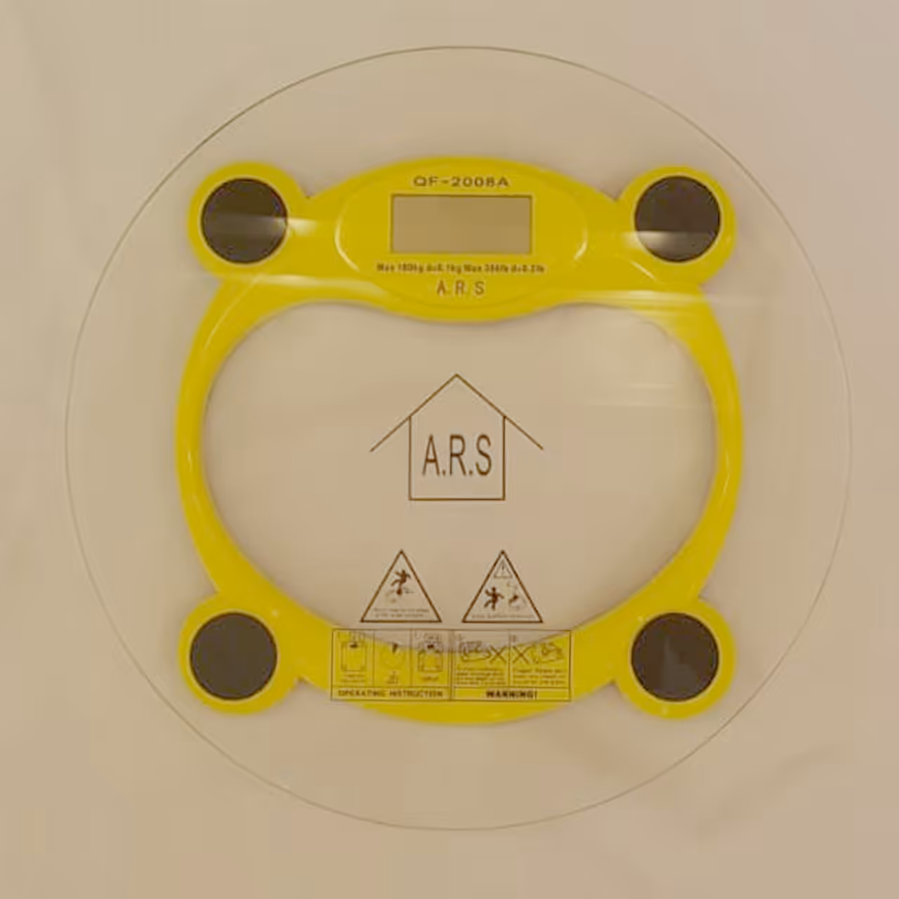 ترازو دیجیتال دماسنج دار گرد ای.آر.اس