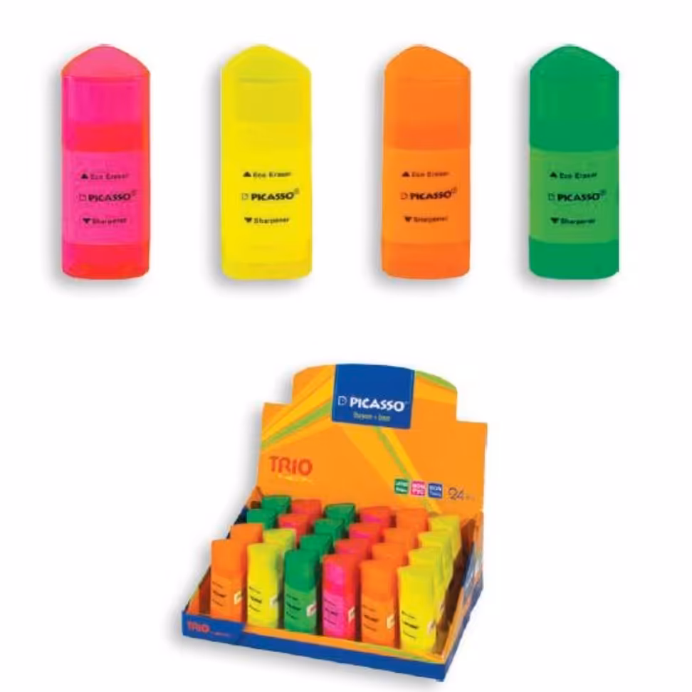 تراش و پاک کن تریونئون سافت تاچ پیکاسو صورتی
Picasso