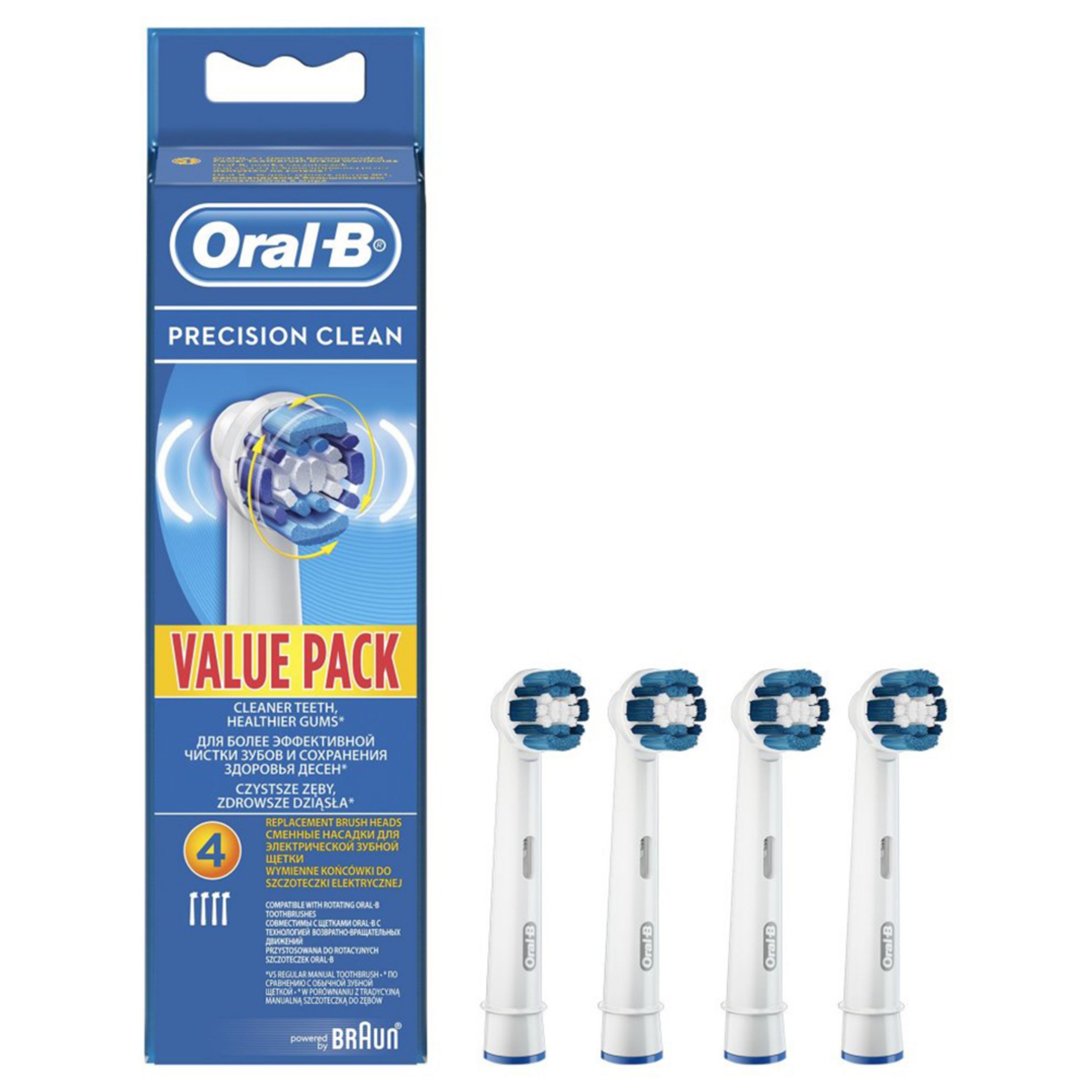 یدک مسواک برقی Oral-B سری PRECISION CLEAN اورال بی 4 عددی