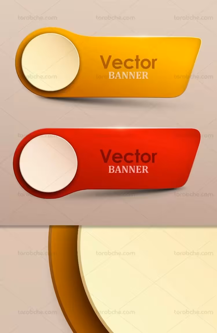 وکتور دکمه نشان خلاقانه | گرافیک با طعم تربچه