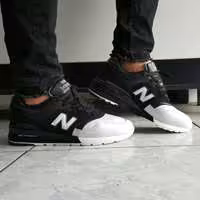 کفش کتانی نیوبالانس سفید مشکی   New Balance shoes 2016 m997bh salmon