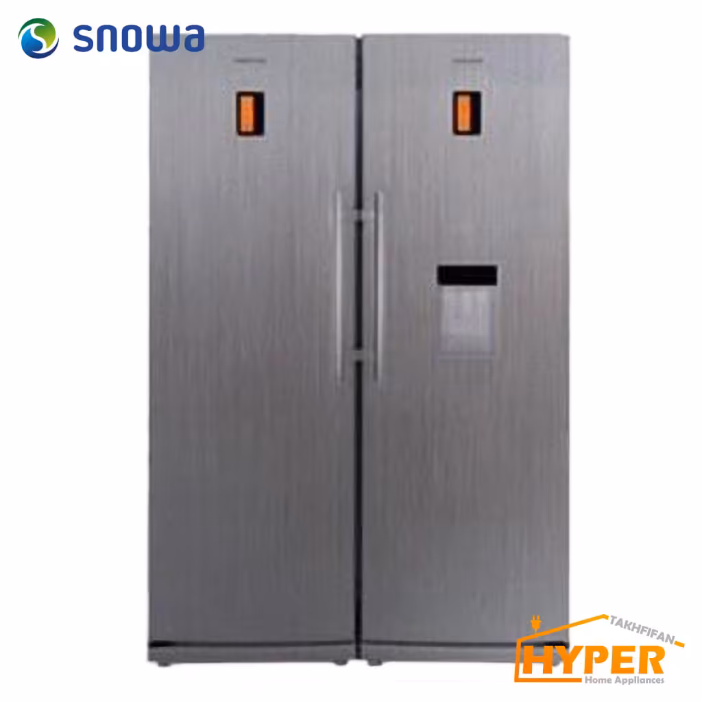 یخچال فریزر دوقلو اسنوا S6-0180SS  نقره ای