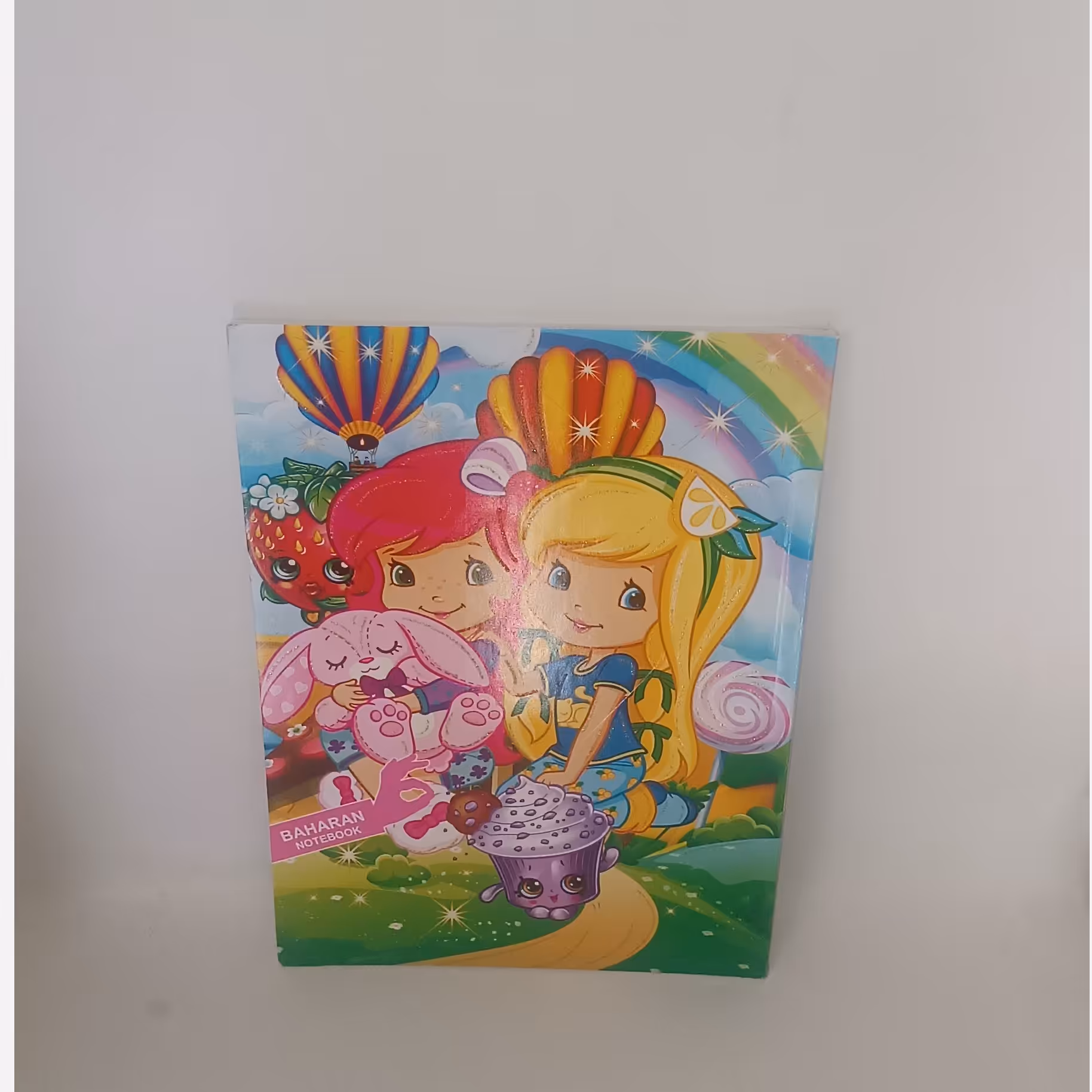 دفتر 50 برگ خط دار  ته چسب در  طرح های مختلف فانتزی دخترانه و پسرانه 