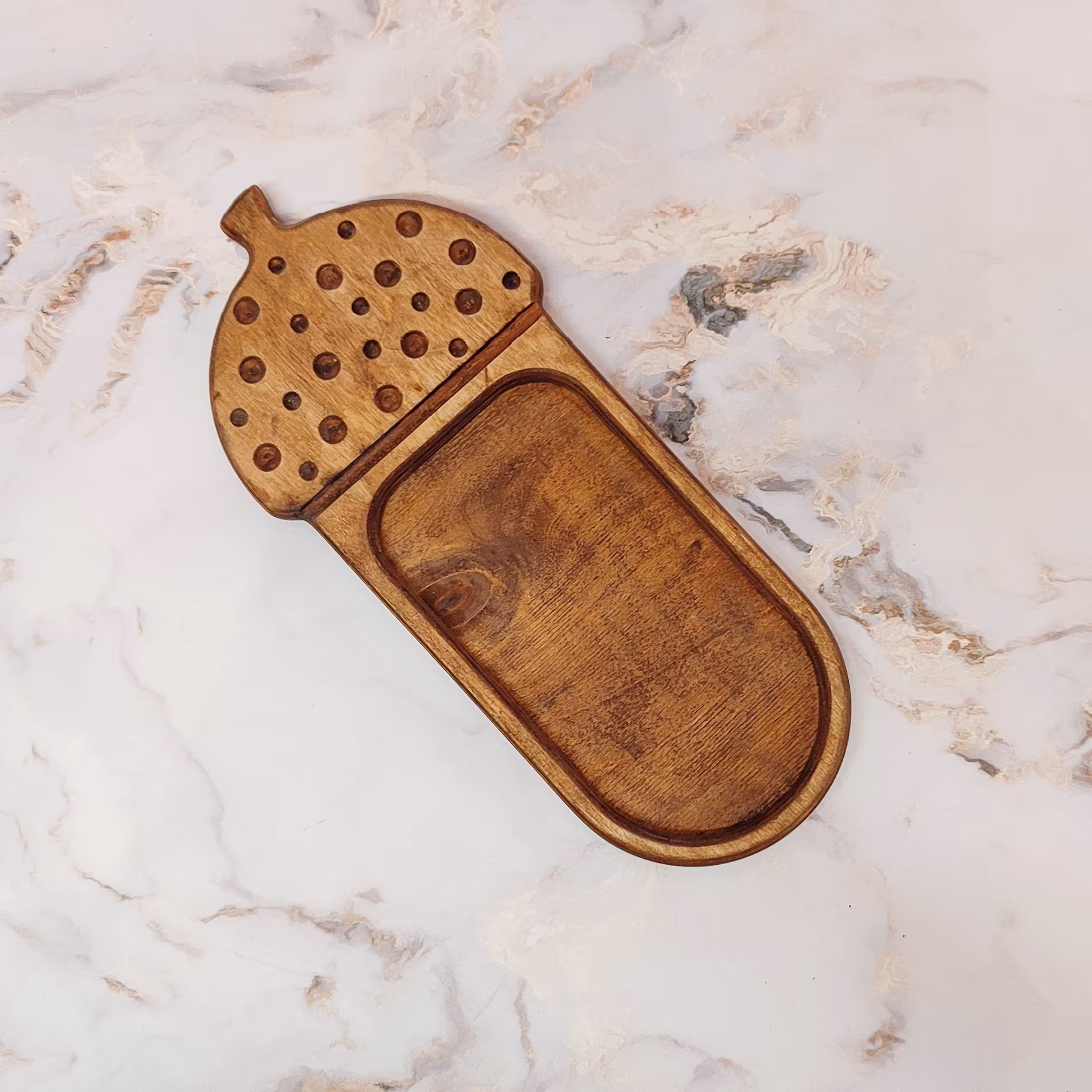 سینی سرو مدل بلوط چوب روس قابل شستشو فوق العاده با کیفیت