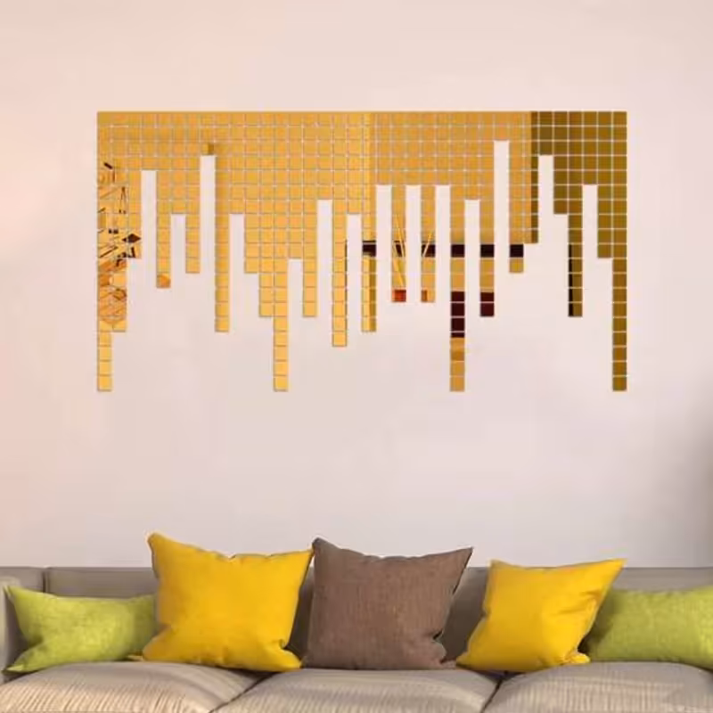 اینه مدل مربع سایز هر مربع پنج سانت بسته 100 عددی