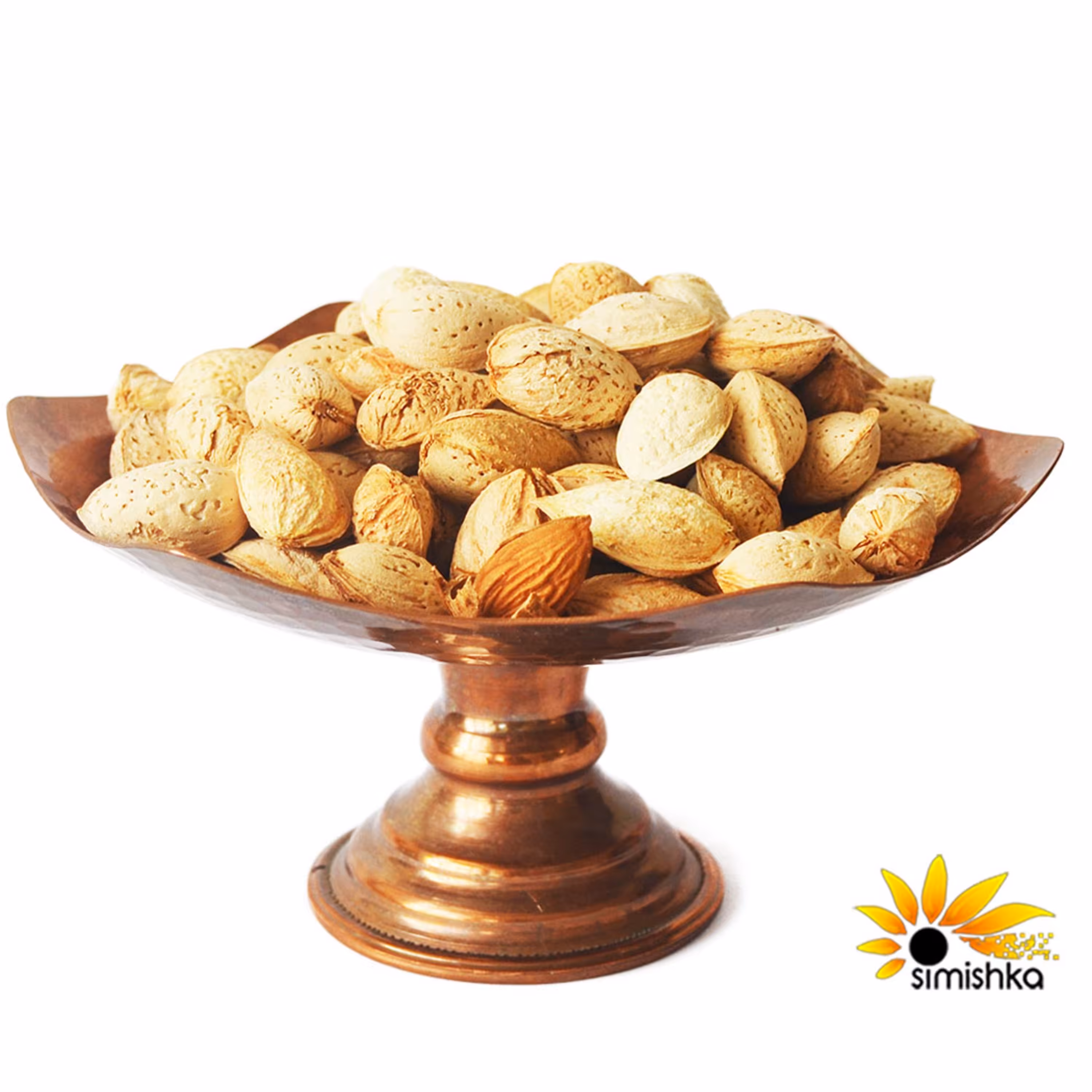 بادام محب پوست کاغذی خام 500 گرمی سیمیشکا