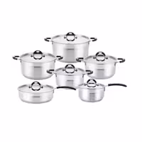 سرویس قابلمه استیل 10 تکه دو درب عرشیا