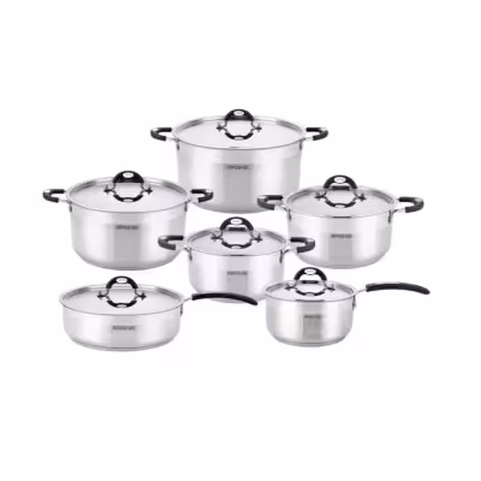 سرویس قابلمه استیل 10 تکه دو درب عرشیا