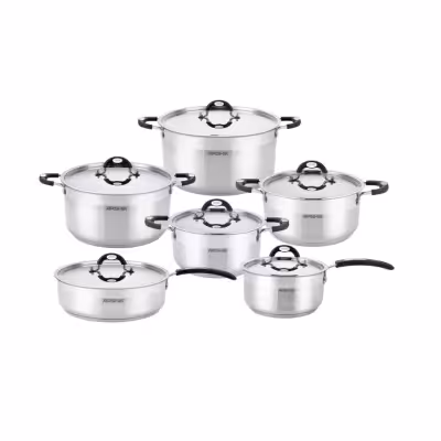 سرویس قابلمه استیل 10 تکه دو درب عرشیا